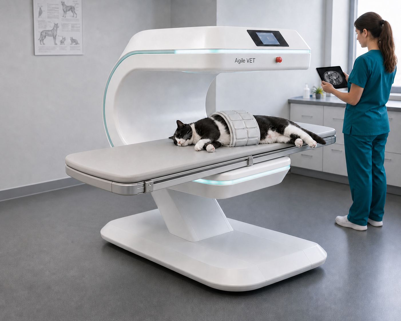 Concept render of the AgileVet open scanner
