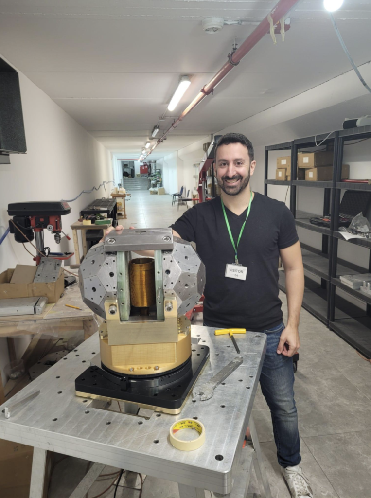 The prototype magnet on the test bench in the Agile lab